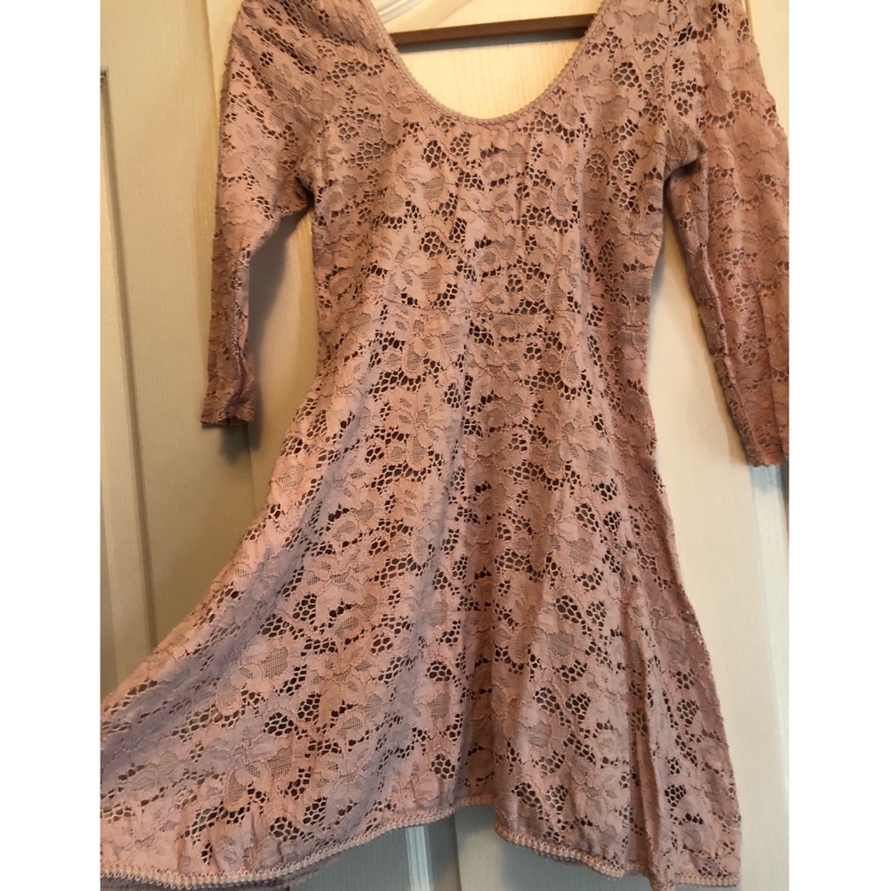 Free People Mauve Lacy Dress